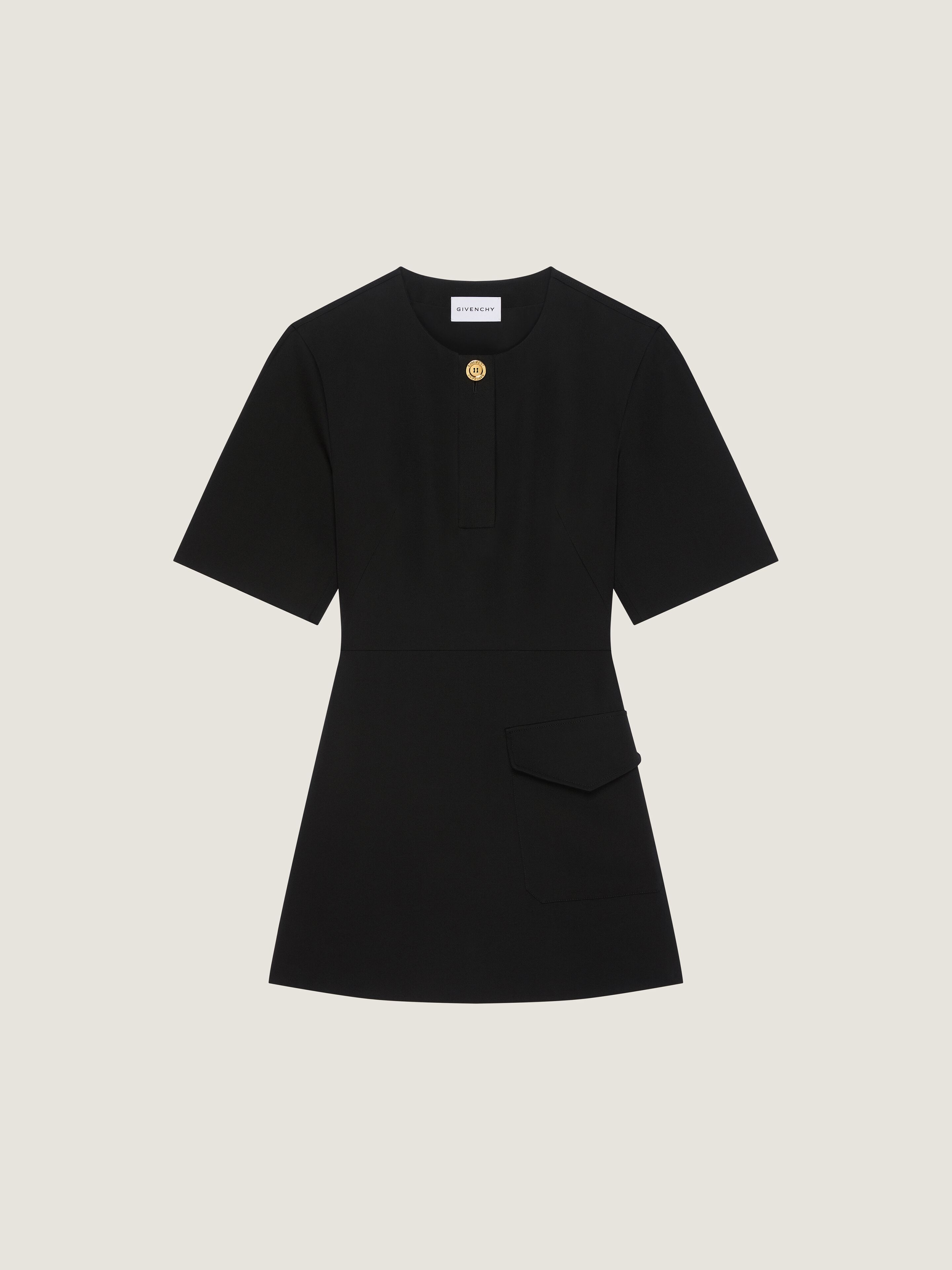 Mini dress in wool